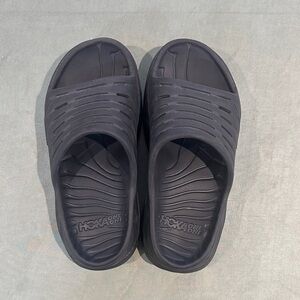 Hoka One One Black Cushioned Slide Sandals Size 6